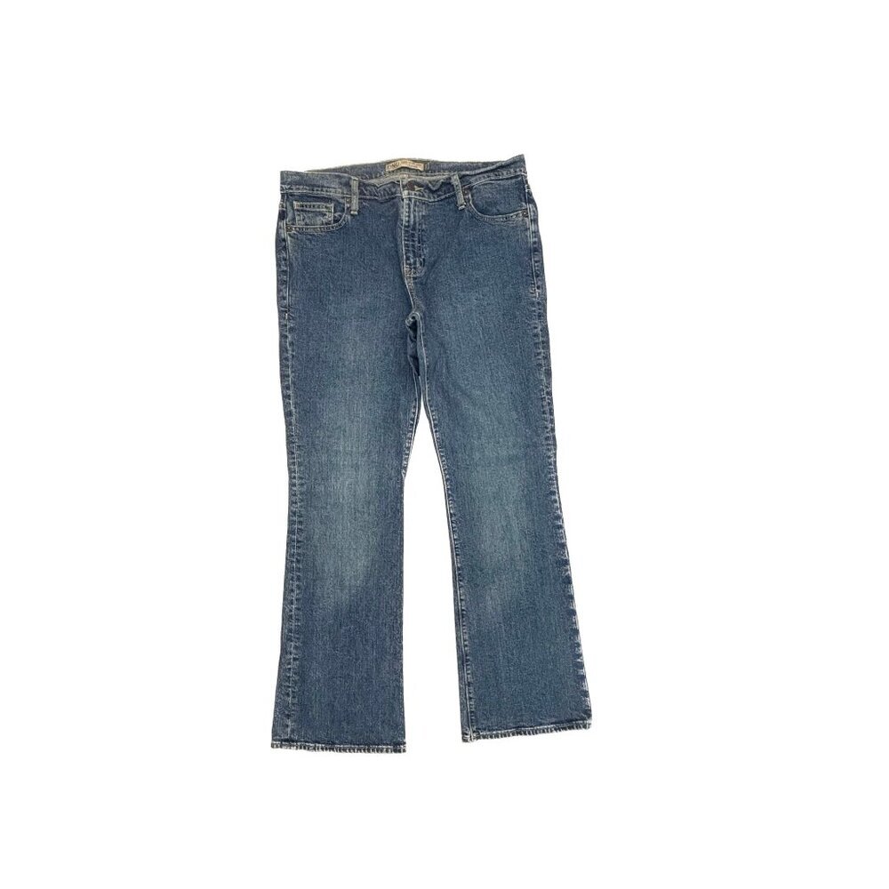 Old Navy Just‎ Below Waist Bootcut Women's size 14 Dark Wash Blue Denim Jeans